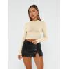 imageAUTOMET 3 Pack Womens Long Sleeve T Shirts Fall Fashion Basic Going Out Crop Tops Slim Fitted Winter Clothes 2025Black white apricot
