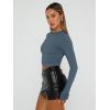 imageAUTOMET 3 Pack Womens Long Sleeve T Shirts Fall Fashion Basic Going Out Crop Tops Slim Fitted Winter Clothes 2025Black white haze Blue