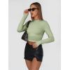 imageAUTOMET 3 Pack Womens Long Sleeve T Shirts Fall Fashion Basic Going Out Crop Tops Slim Fitted Winter Clothes 2025Black white light Green