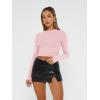imageAUTOMET 3 Pack Womens Long Sleeve T Shirts Fall Fashion Basic Going Out Crop Tops Slim Fitted Winter Clothes 2025Black white pink