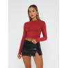 imageAUTOMET 3 Pack Womens Long Sleeve T Shirts Fall Fashion Basic Going Out Crop Tops Slim Fitted Winter Clothes 2025Black white red