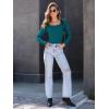 imageAUTOMET Womens Long Sleeve Shirts Square Neck Tops Ribbed Knit Basic Teen Girls Crop Tops Fall Outfits Fashion Clothes 2025Bluegreen