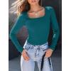 imageAUTOMET Womens Long Sleeve Shirts Square Neck Tops Ribbed Knit Basic Teen Girls Crop Tops Fall Outfits Fashion Clothes 2025Bluegreen