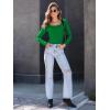 imageAUTOMET Womens Long Sleeve Shirts Square Neck Tops Ribbed Knit Basic Teen Girls Crop Tops Fall Outfits Fashion Clothes 2025Green