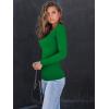 imageAUTOMET Womens Long Sleeve Shirts Square Neck Tops Ribbed Knit Basic Teen Girls Crop Tops Fall Outfits Fashion Clothes 2025Green