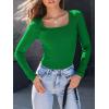 imageAUTOMET Womens Long Sleeve Shirts Square Neck Tops Ribbed Knit Basic Teen Girls Crop Tops Fall Outfits Fashion Clothes 2025Green