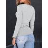 imageAUTOMET Womens Long Sleeve Shirts Square Neck Tops Ribbed Knit Basic Teen Girls Crop Tops Fall Outfits Fashion Clothes 2025Grey