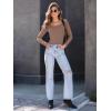 imageAUTOMET Womens Long Sleeve Shirts Square Neck Tops Ribbed Knit Basic Teen Girls Crop Tops Fall Outfits Fashion Clothes 2025Khaki