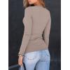imageAUTOMET Womens Long Sleeve Shirts Square Neck Tops Ribbed Knit Basic Teen Girls Crop Tops Fall Outfits Fashion Clothes 2025Oatmeal