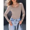 imageAUTOMET Womens Long Sleeve Shirts Square Neck Tops Ribbed Knit Basic Teen Girls Crop Tops Fall Outfits Fashion Clothes 2025Oatmeal
