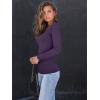 imageAUTOMET Womens Long Sleeve Shirts Square Neck Tops Ribbed Knit Basic Teen Girls Crop Tops Fall Outfits Fashion Clothes 2025Purple