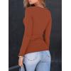 imageAUTOMET Womens Long Sleeve Shirts Square Neck Tops Ribbed Knit Basic Teen Girls Crop Tops Fall Outfits Fashion Clothes 2025Rust