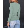 imageAUTOMET Womens Long Sleeve Shirts Square Neck Tops Ribbed Knit Basic Teen Girls Crop Tops Fall Outfits Fashion Clothes 2025Sagegreen