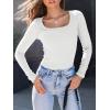 imageAUTOMET Womens Long Sleeve Shirts Square Neck Tops Ribbed Knit Basic Teen Girls Crop Tops Fall Outfits Fashion Clothes 2025White