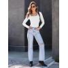 imageAUTOMET Womens Long Sleeve Shirts Square Neck Tops Ribbed Knit Basic Teen Girls Crop Tops Fall Outfits Fashion Clothes 2025White