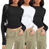 imageAUTOMET 3 Pack Womens Long Sleeve T Shirts Fall Fashion Basic Going Out Crop Tops Slim Fitted Winter Clothes 2025Black black white
