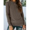 imageAUTOMET Long Sleeve Shirts for Women Business Casual Tops Fall Fashion Clothes Workout Plus Size Teacher School Outfits 202501darkcoffee