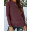 imageAUTOMET Long Sleeve Shirts for Women Business Casual Tops Fall Fashion Clothes Workout Plus Size Teacher School Outfits 202501wine Red