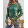 imageAUTOMET Long Sleeve Shirts for Women Business Casual Tops Fall Fashion Clothes Workout Plus Size Teacher School Outfits 2025Floralgreen