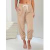 imageAUTOMET Sweatpants Women with Pockets Lounge Pajama Travel Pants Work Joggers Fall Clothes Winter Teachers Outfits 2025Camel