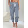 imageAUTOMET Sweatpants Women with Pockets Lounge Pajama Travel Pants Work Joggers Fall Clothes Winter Teachers Outfits 2025Greyblue