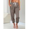 imageAUTOMET Sweatpants Women with Pockets Lounge Pajama Travel Pants Work Joggers Fall Clothes Winter Teachers Outfits 2025Lightcoffee