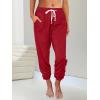 imageAUTOMET Sweatpants Women with Pockets Lounge Pajama Travel Pants Work Joggers Fall Clothes Winter Teachers Outfits 2025Red