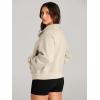 imageAUTOMET Womens Sweatshirts Half Zip Cropped Pullover Fleece Quarter Zipper Hoodies 2025 Fall Fashion Outfits ClothesBeige