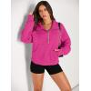 imageAUTOMET Womens Sweatshirts Half Zip Cropped Pullover Fleece Quarter Zipper Hoodies 2025 Fall Fashion Outfits ClothesHotpink