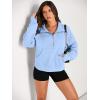 imageAUTOMET Womens Sweatshirts Half Zip Cropped Pullover Fleece Quarter Zipper Hoodies 2025 Fall Fashion Outfits ClothesLightblue