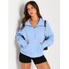 imageAUTOMET Womens Sweatshirts Half Zip Cropped Pullover Fleece Quarter Zipper Hoodies 2025 Fall Fashion Outfits ClothesLightblue
