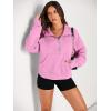 imageAUTOMET Womens Sweatshirts Half Zip Cropped Pullover Fleece Quarter Zipper Hoodies 2025 Fall Fashion Outfits ClothesPink