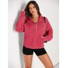 imageAUTOMET Womens Sweatshirts Half Zip Cropped Pullover Fleece Quarter Zipper Hoodies 2025 Fall Fashion Outfits ClothesRose