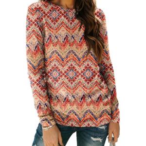 imageAUTOMET Long Sleeve Shirts for Women Business Casual Tops Fall Fashion Clothes Workout Plus Size Teacher School Outfits 2025Bohoorange