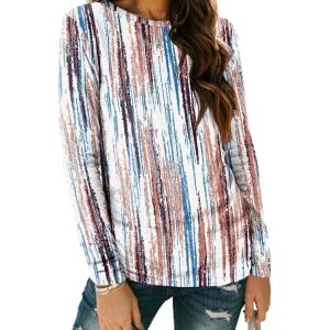 imageAUTOMET Long Sleeve Shirts for Women Business Casual Tops Fall Fashion Clothes Workout Plus Size Teacher School Outfits 2025Gradientmulti