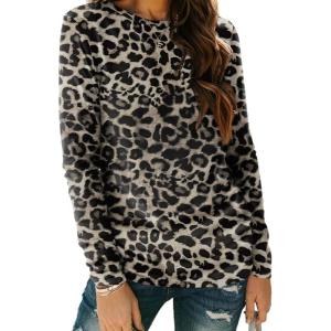 imageAUTOMET Long Sleeve Shirts for Women Business Casual Tops Fall Fashion Clothes Workout Plus Size Teacher School Outfits 2025Leopard