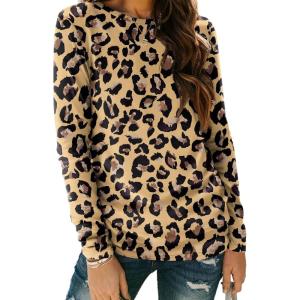 imageAUTOMET Long Sleeve Shirts for Women Business Casual Tops Fall Fashion Clothes Workout Plus Size Teacher School Outfits 2025Leopard2