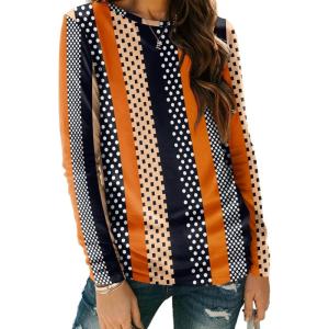 imageAUTOMET Long Sleeve Shirts for Women Business Casual Tops Fall Fashion Clothes Workout Plus Size Teacher School Outfits 2025Stripeddots