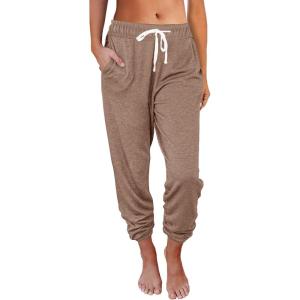 imageAUTOMET Sweatpants Women with Pockets Lounge Pajama Travel Pants Work Joggers Fall Clothes Winter Teachers Outfits 2025Coffee