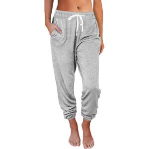 imageAUTOMET Sweatpants Women with Pockets Lounge Pajama Travel Pants Work Joggers Fall Clothes Winter Teachers Outfits 2025Grey