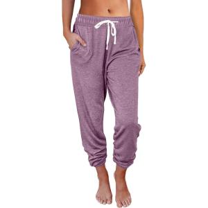 imageAUTOMET Sweatpants Women with Pockets Lounge Pajama Travel Pants Work Joggers Fall Clothes Winter Teachers Outfits 2025Lightpurple