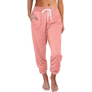 imageAUTOMET Sweatpants Women with Pockets Lounge Pajama Travel Pants Work Joggers Fall Clothes Winter Teachers Outfits 2025Pink