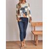 imageAUTOMET 34 Length Sleeve Womens Tops Lace Business Dressy Casual Blouses Spring Summer Fall Trendy Cute Work T ShirtsColorful Plaid