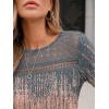 imageAUTOMET 34 Length Sleeve Womens Tops Lace Business Dressy Casual Blouses Spring Summer Fall Trendy Cute Work T ShirtsGrey Tie Dye