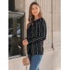 imageAUTOMET Long Sleeve Shirts Womens Pleated Business Casual Blouses with Smocked CuffsBlack Dot Line