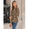 imageAUTOMET Long Sleeve Shirts Womens Pleated Business Casual Blouses with Smocked CuffsLeopard