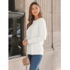 imageAUTOMET Long Sleeve Shirts Womens Pleated Business Casual Blouses with Smocked CuffsOatmeal