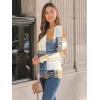 imageAUTOMET Long Sleeve Shirts Womens Pleated Business Casual Blouses with Smocked CuffsPlaid Multi