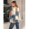 imageAUTOMET Long Sleeve Shirts Womens Pleated Business Casual Blouses with Smocked CuffsPlaid Multi