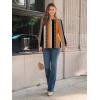 imageAUTOMET Long Sleeve Shirts Womens Pleated Business Casual Blouses with Smocked CuffsStriped Dots